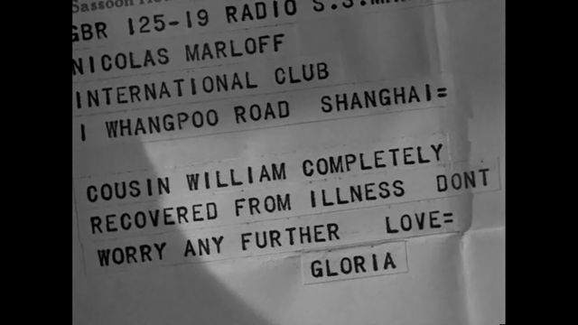 Think Fast, Mr. Moto - Gloria sends a telegram