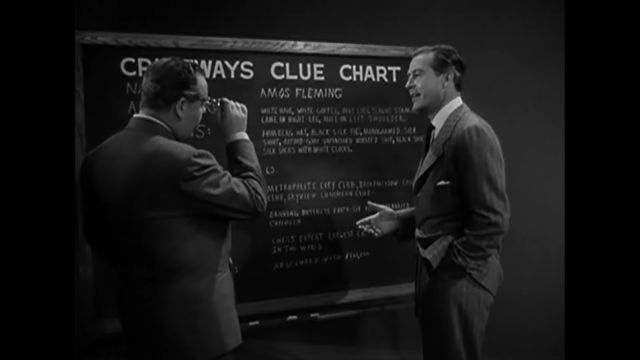 The Big Clock - The blackboard of clues The Big Clock - The blackboard of clues